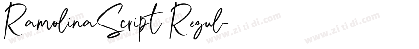 RamolinaScript Regul字体转换 RamolinaScript Regul字体转换